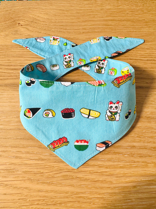 Blue Sushi Pet Bandana