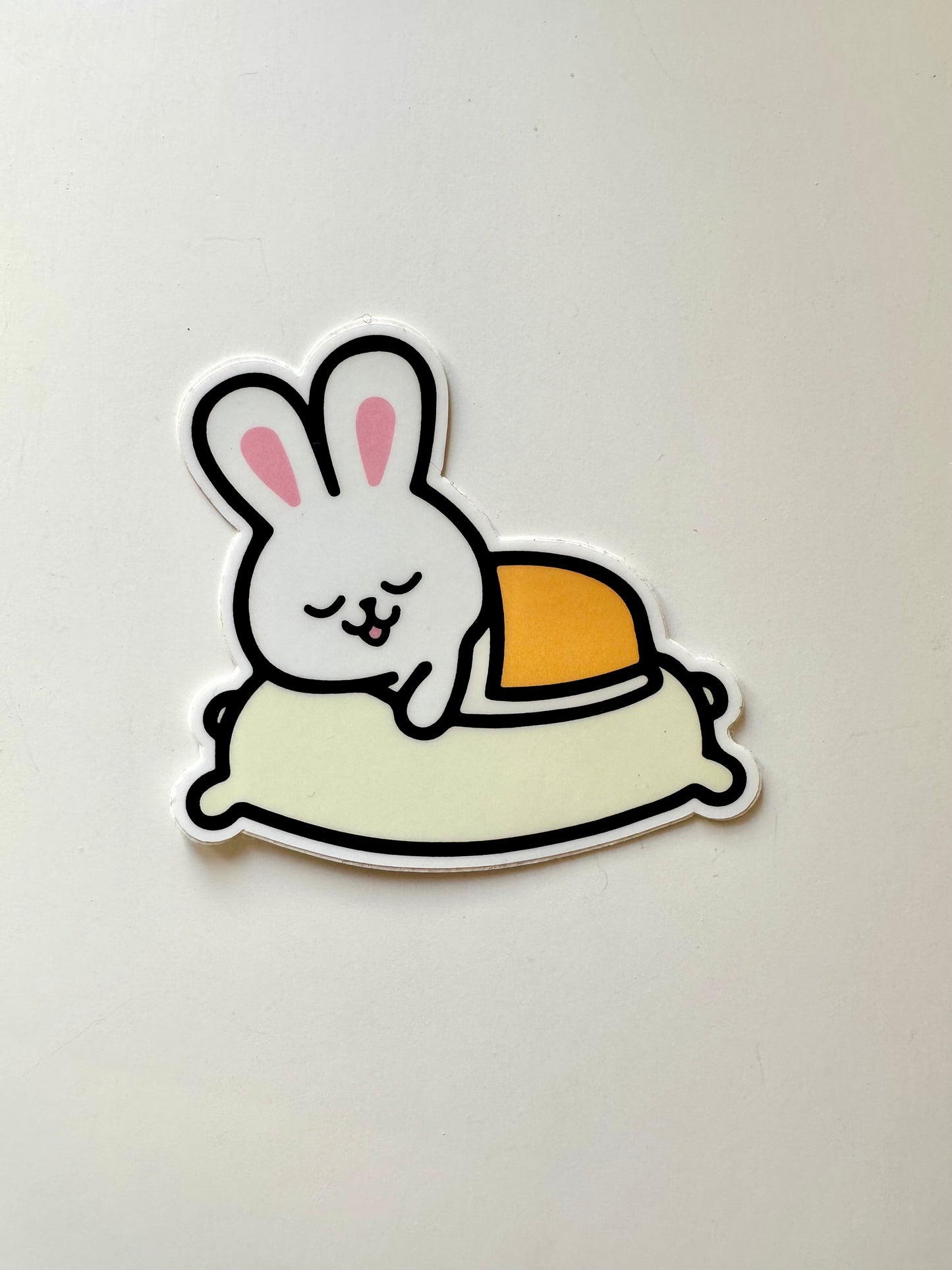 Sleeping on Pillow Sunny Sticker