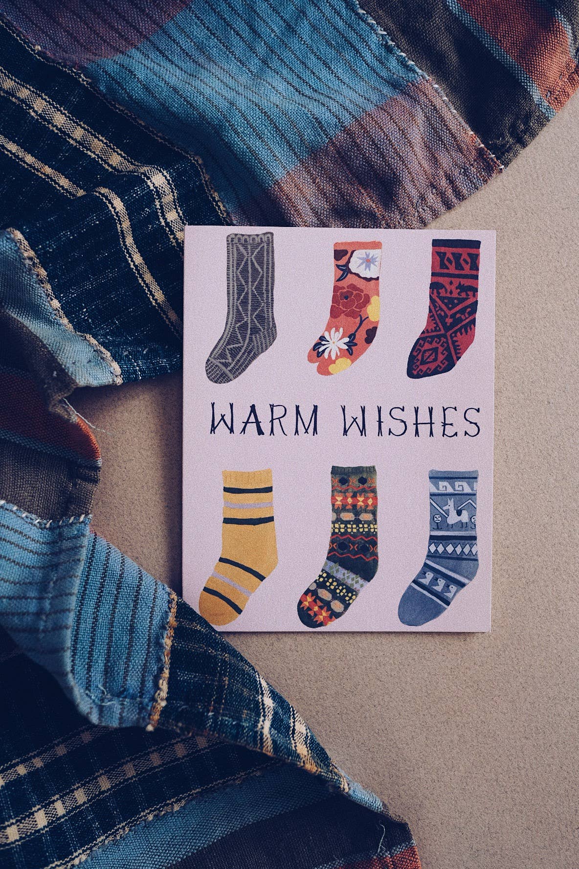 Warm Wishes Socks Card