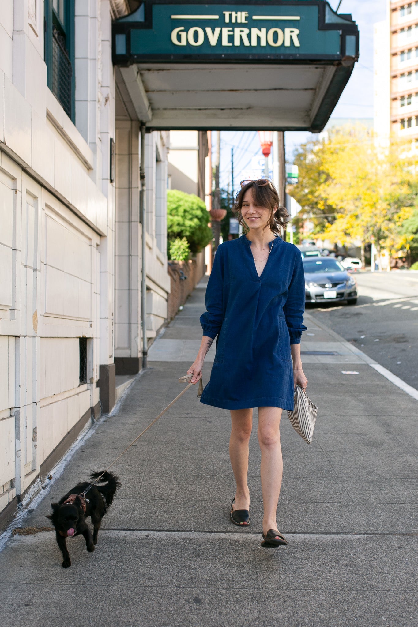 Textured Denim Wren Dress