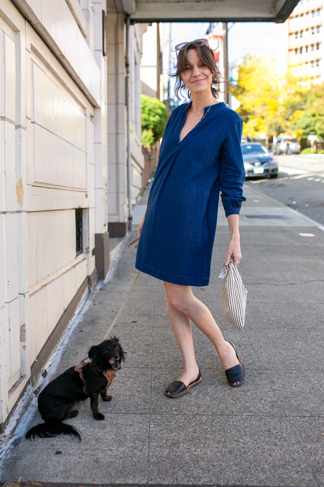 Textured Denim Wren Dress