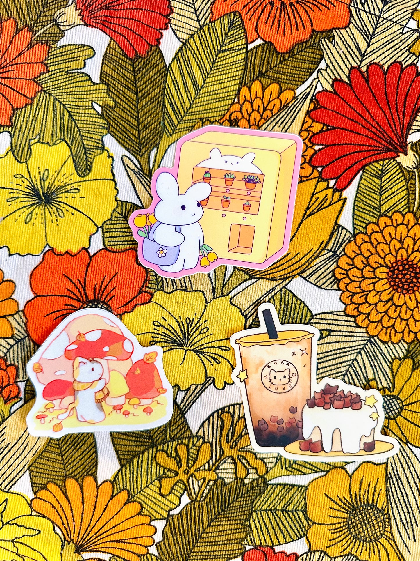 Bunny Plant Vending Machine Sticker
