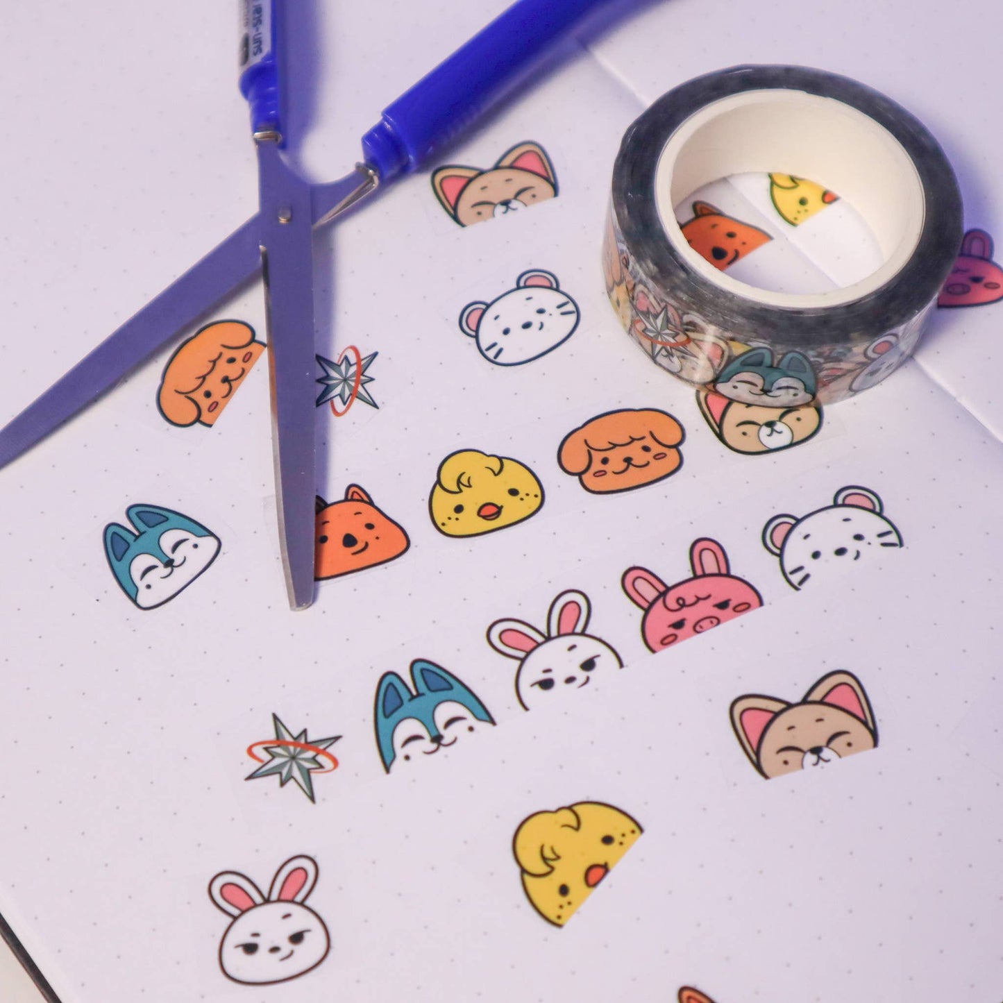 KPOP Peek -A-Skzoo Clear Decorative Tape