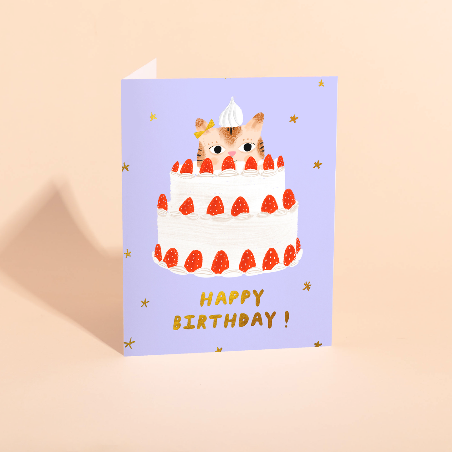 Kitty Cake Birthday Card