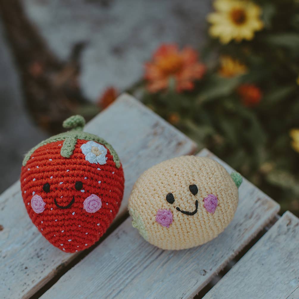 Friendly Plush Lemon Rattle