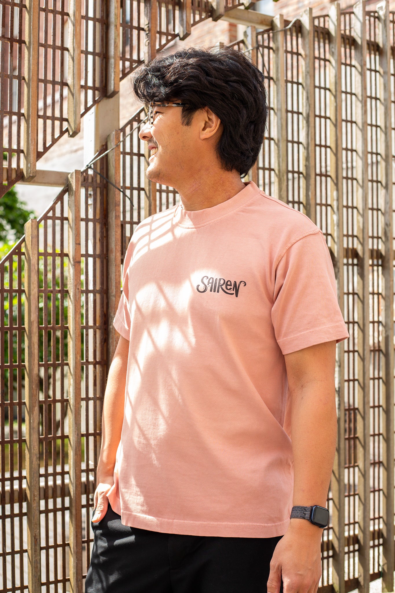 Sairen Nihonmachi Shirt - Salmon