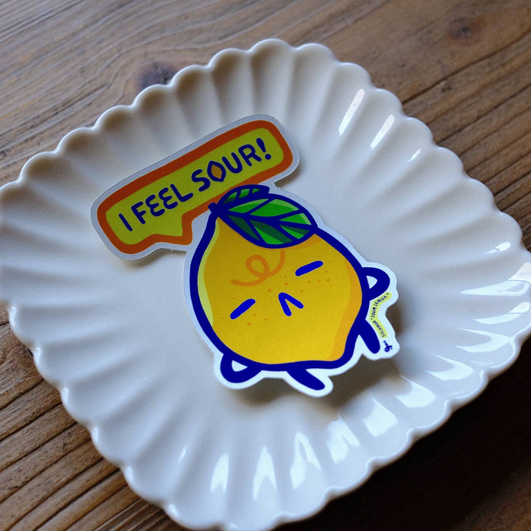 Solomon the Sour Lemon Sticker
