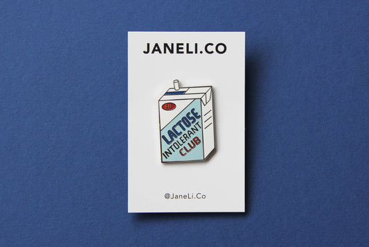Lactose Intolerant Club Enamel Pin