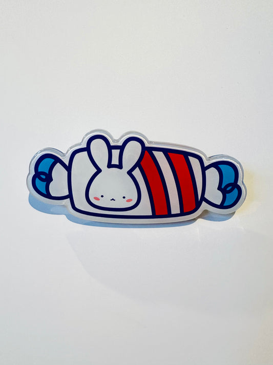 White Rabbit Candy Magnet