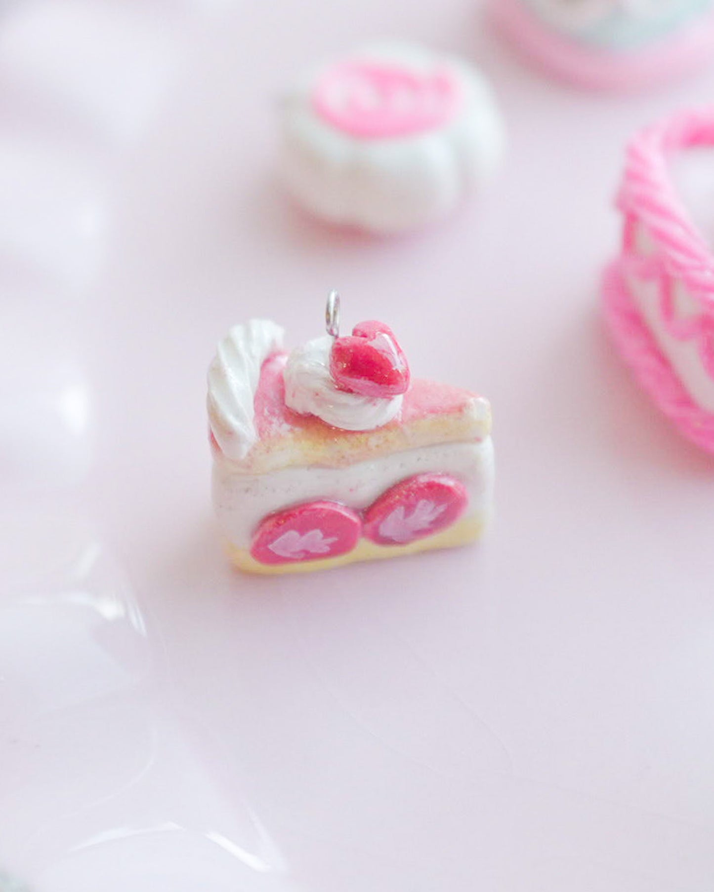 Strawberry Slice Cake Charm