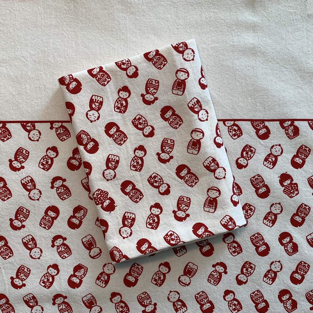 Kokeshi Tea Towel