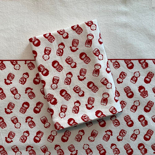 Kokeshi Tea Towel