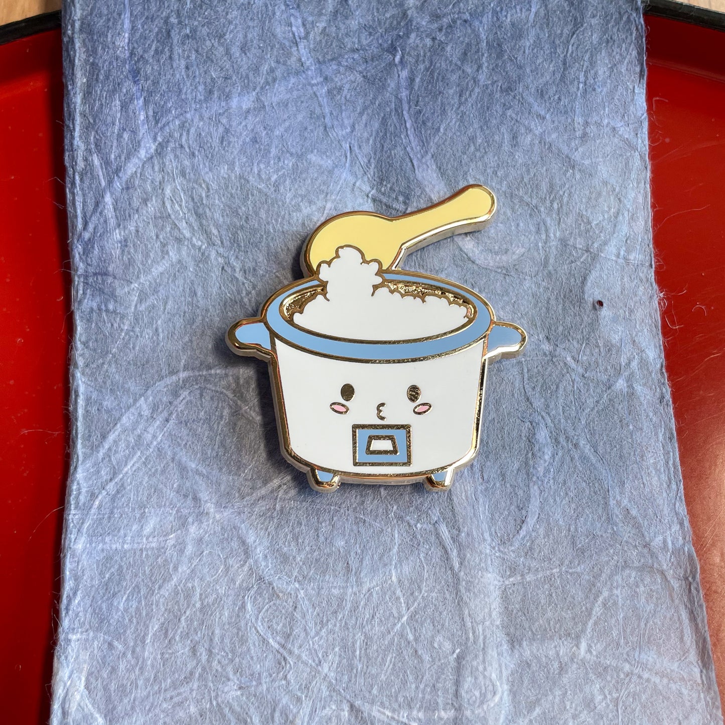 Rice Cooker Enamel Pin