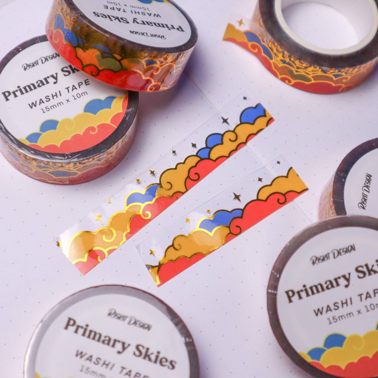 Primary Skies Clear Foiled Tape