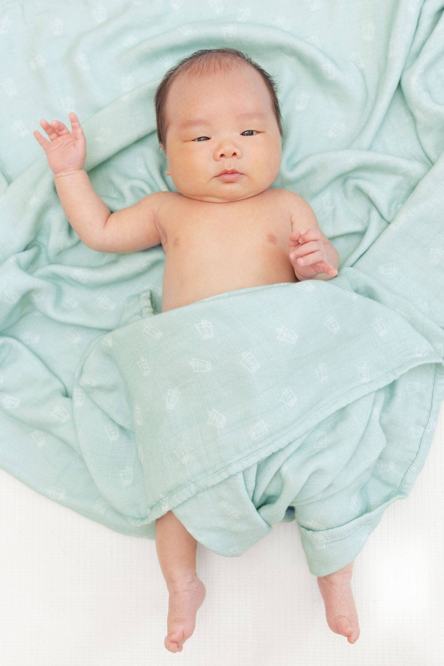 Boba Swaddle Blanket: Oatmeal