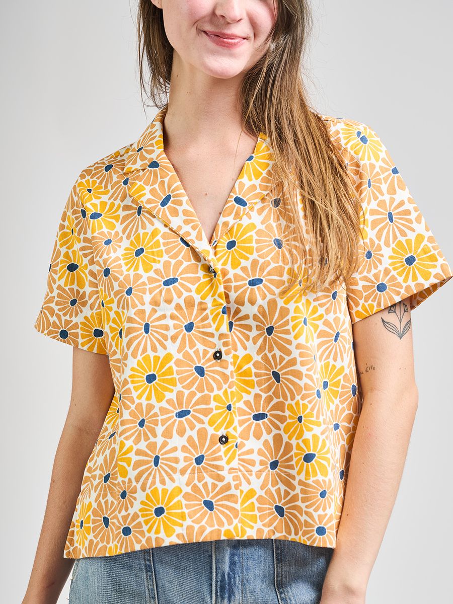 Sunny Floral Camp Shirt