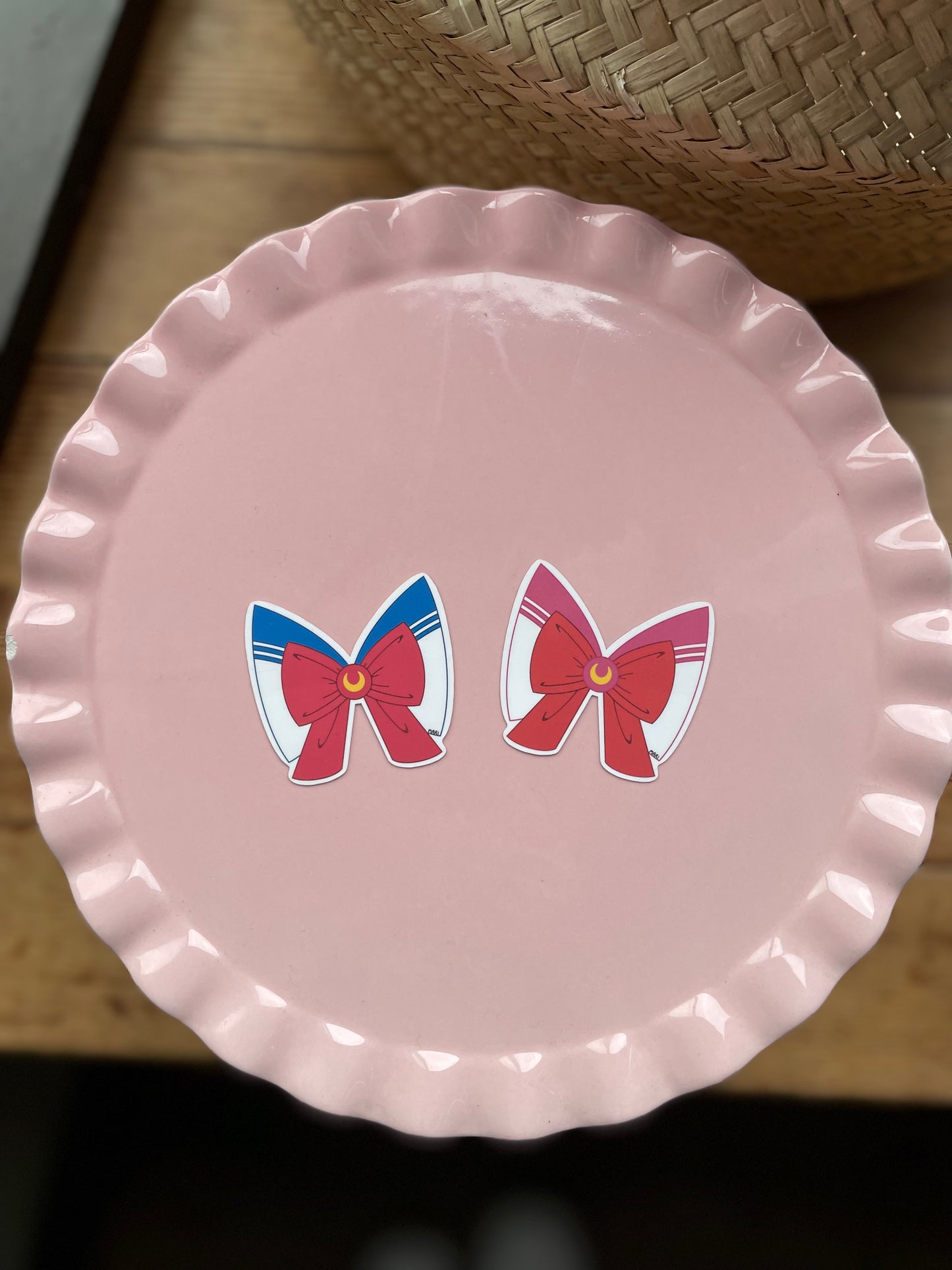 Sailor Blue Bow Sticker