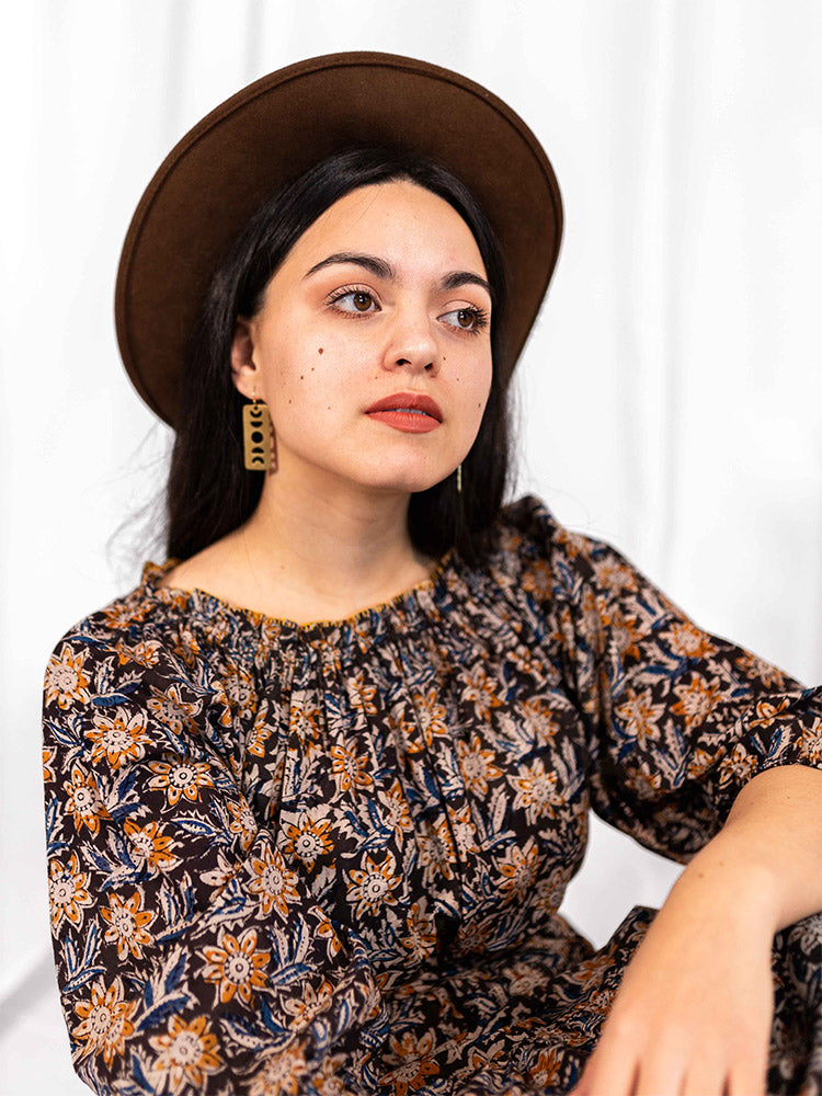 FINAL SALE Sunflower Black Marnie Dress