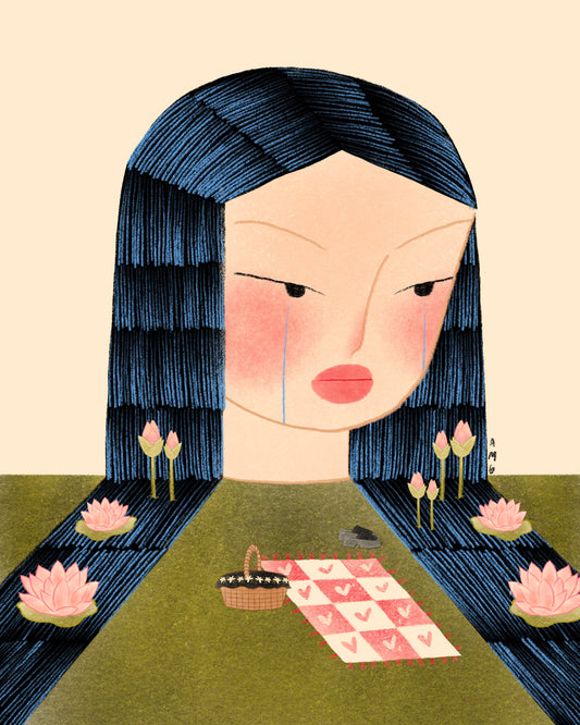 lotus shower print