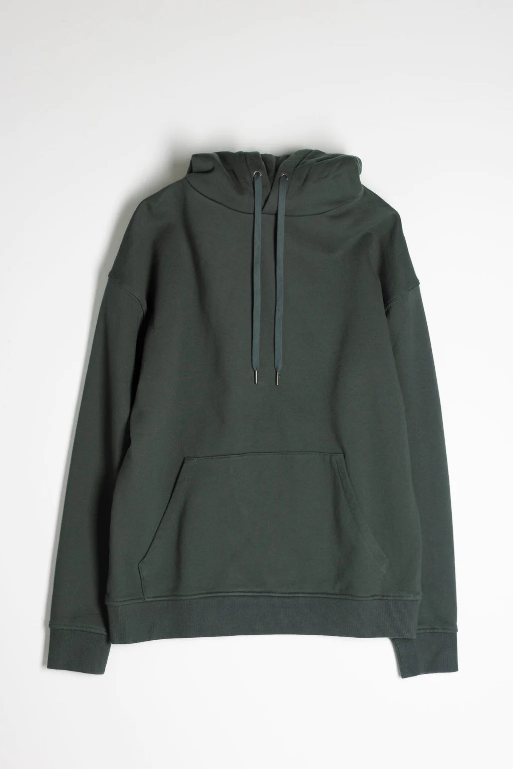 Hunter Green Cotton Fleece Pullover Hoodie