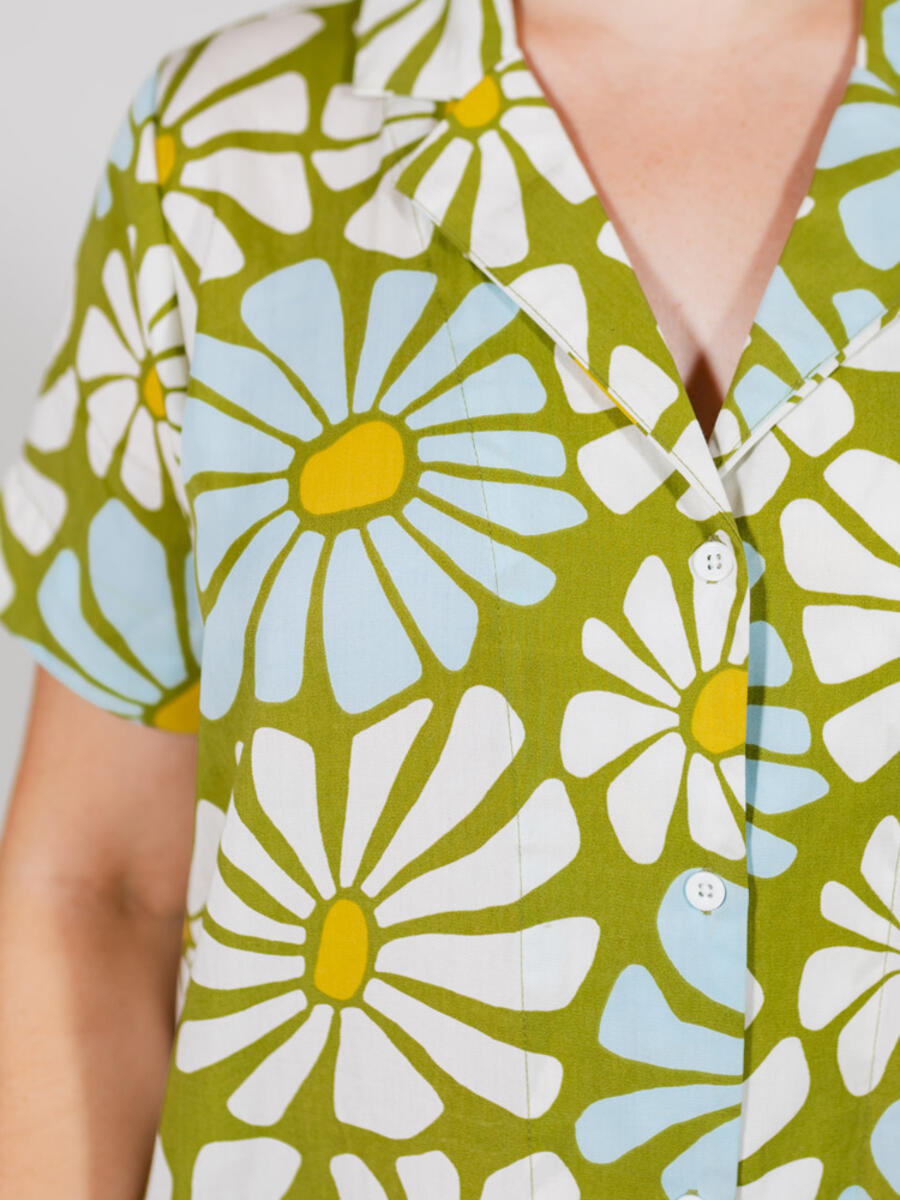 Pear Flowers Camp Dress