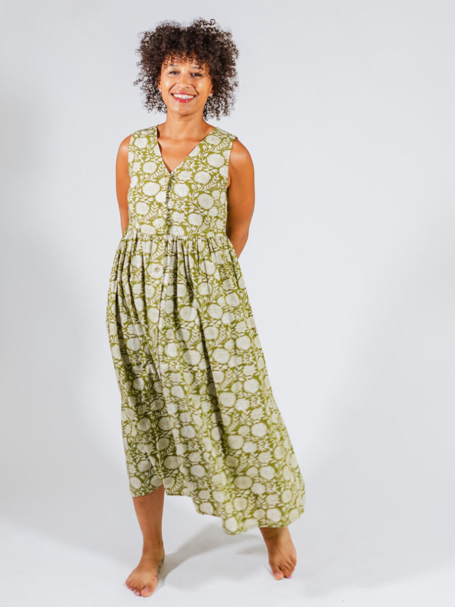 Pear Floral Olivia Dress