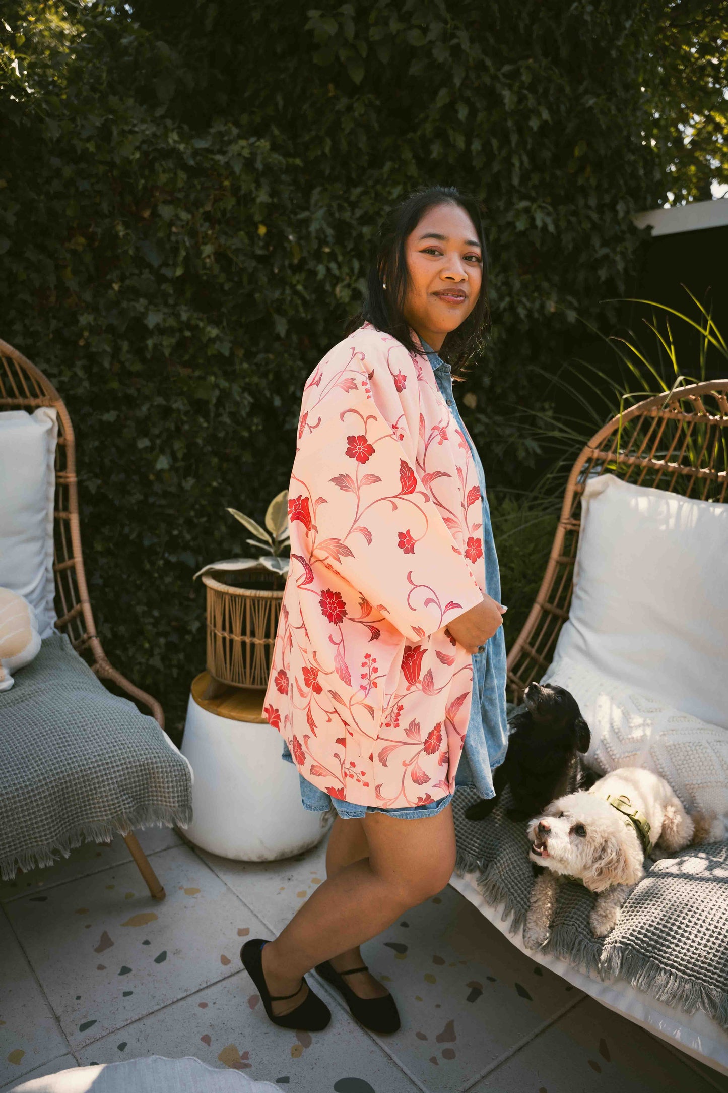 Pink Paisley Haori Vintage Jacket