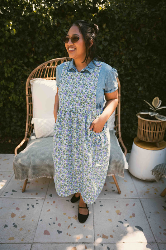 Purple Blossom Apron