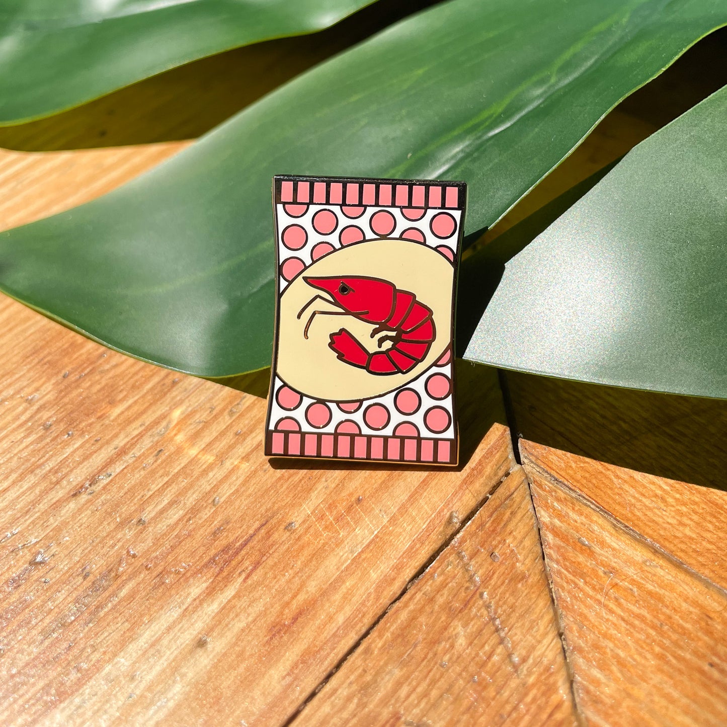 Shrimp Chips Enamel Pin