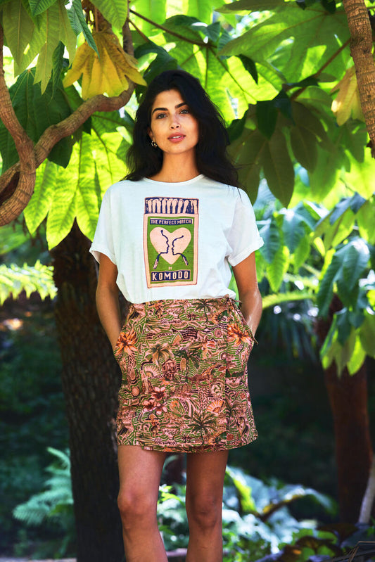 Pink Solstice Wrap Skirt