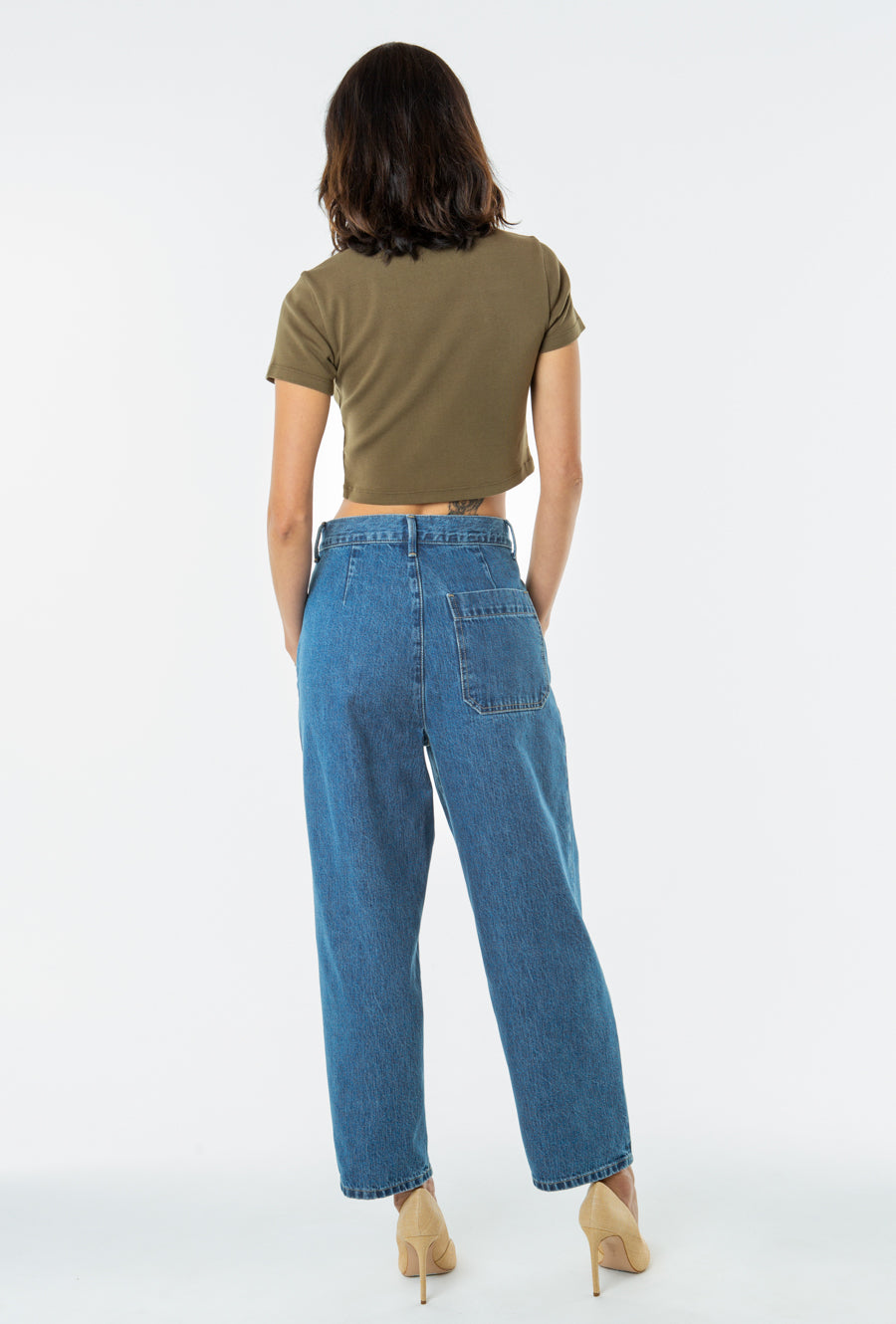 salina rose relaxed pleat pant