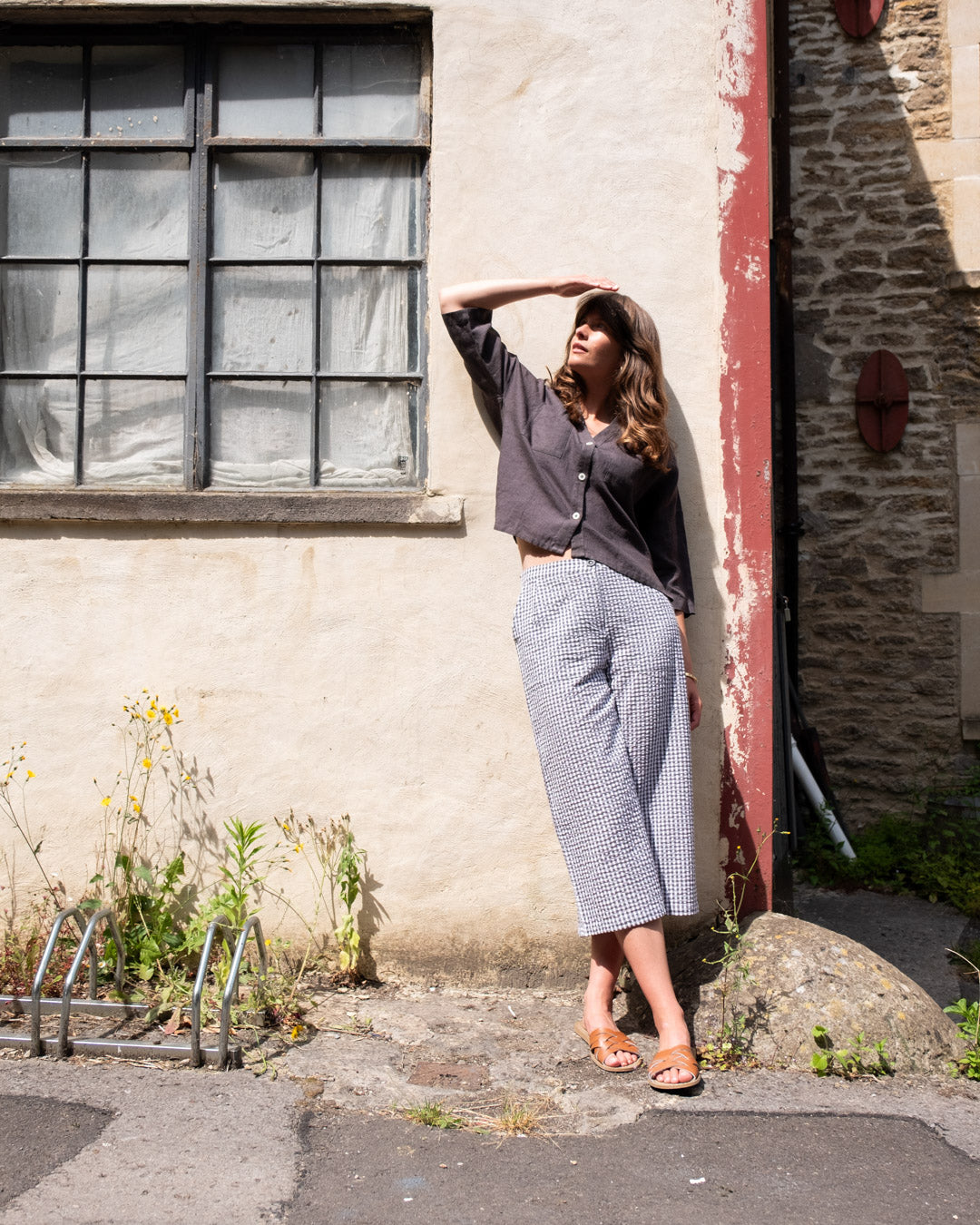 Dove Gingham Carrie Culottes