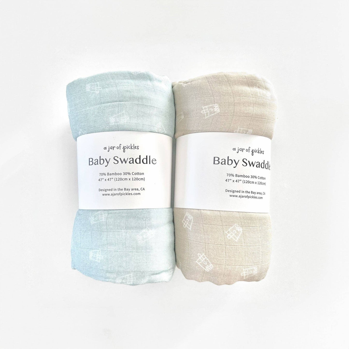Boba Swaddle Blanket: Oatmeal