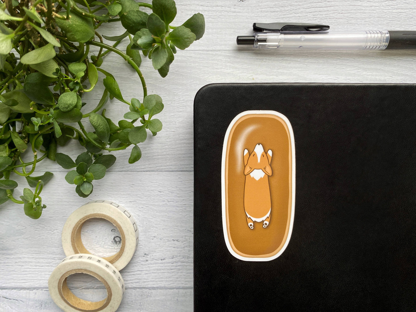 Maple Bar Corgi Vinyl Sticker