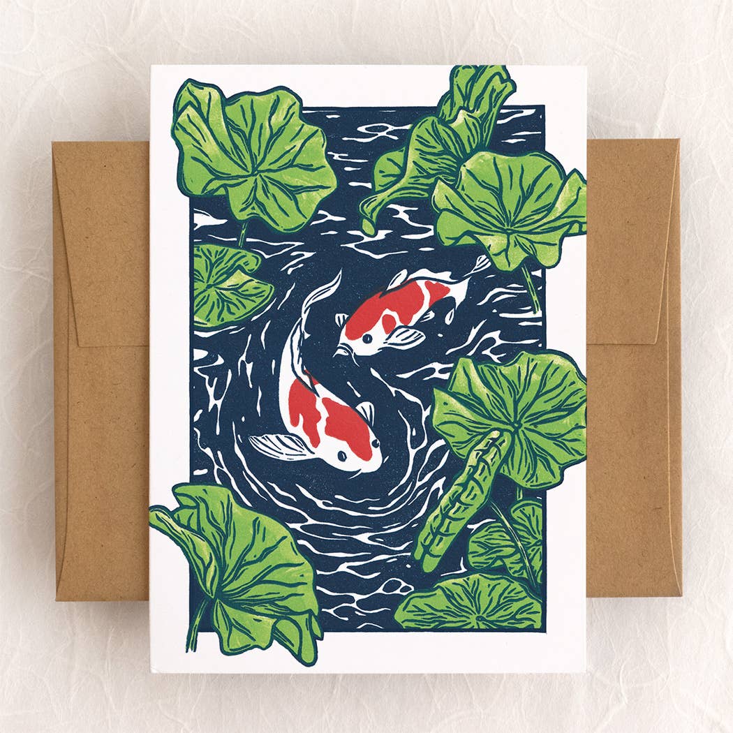 Koi Pond Card