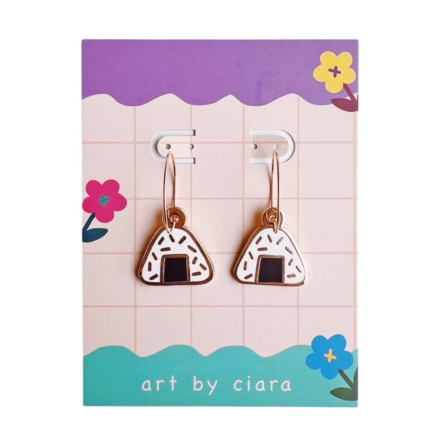 Gold Filled Onigiri Hoop Earrings