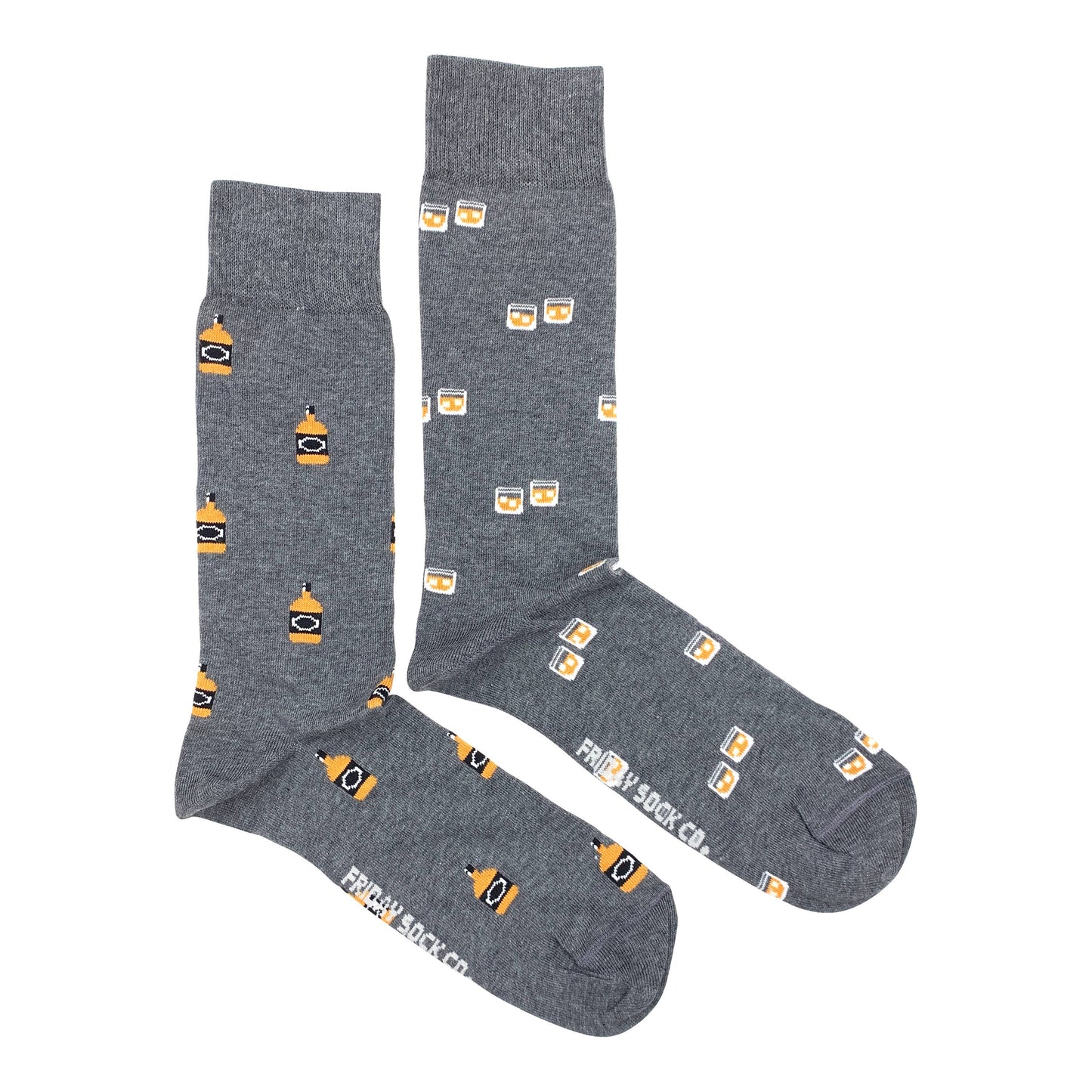 Whiskey & Glass Mismatched Socks