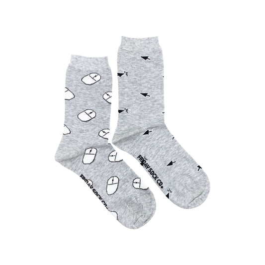 Mouse & Cursor Mismatched Women's Socks