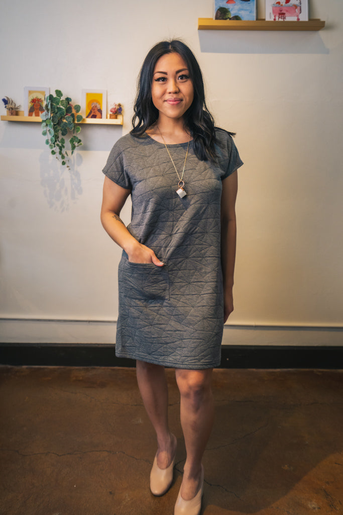 Quilted T-shirt Dress