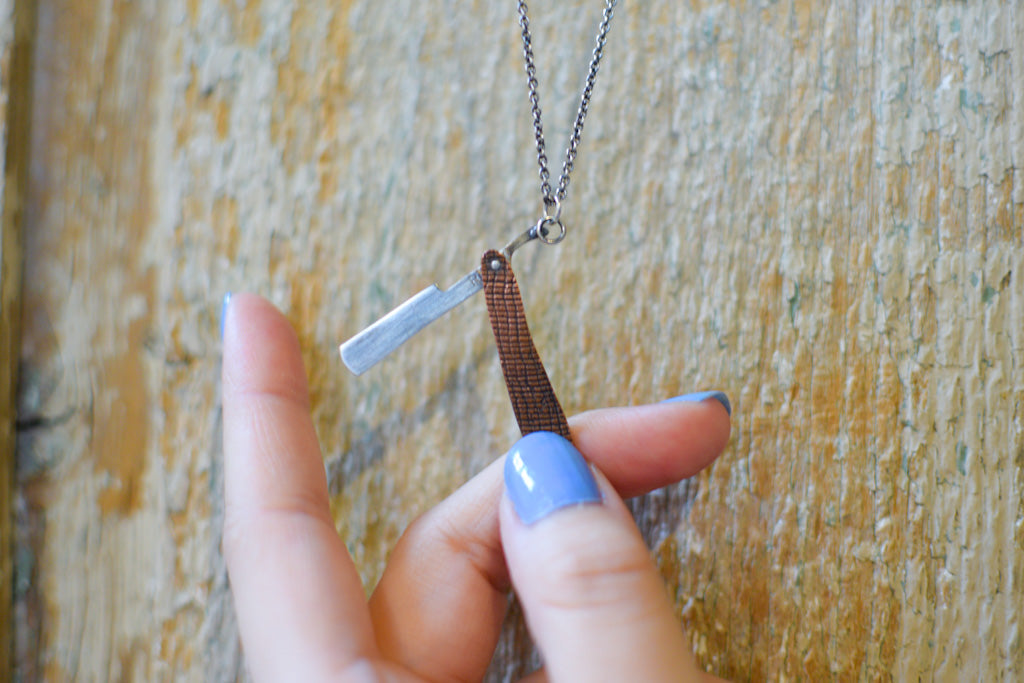 Straight Razor Pendant