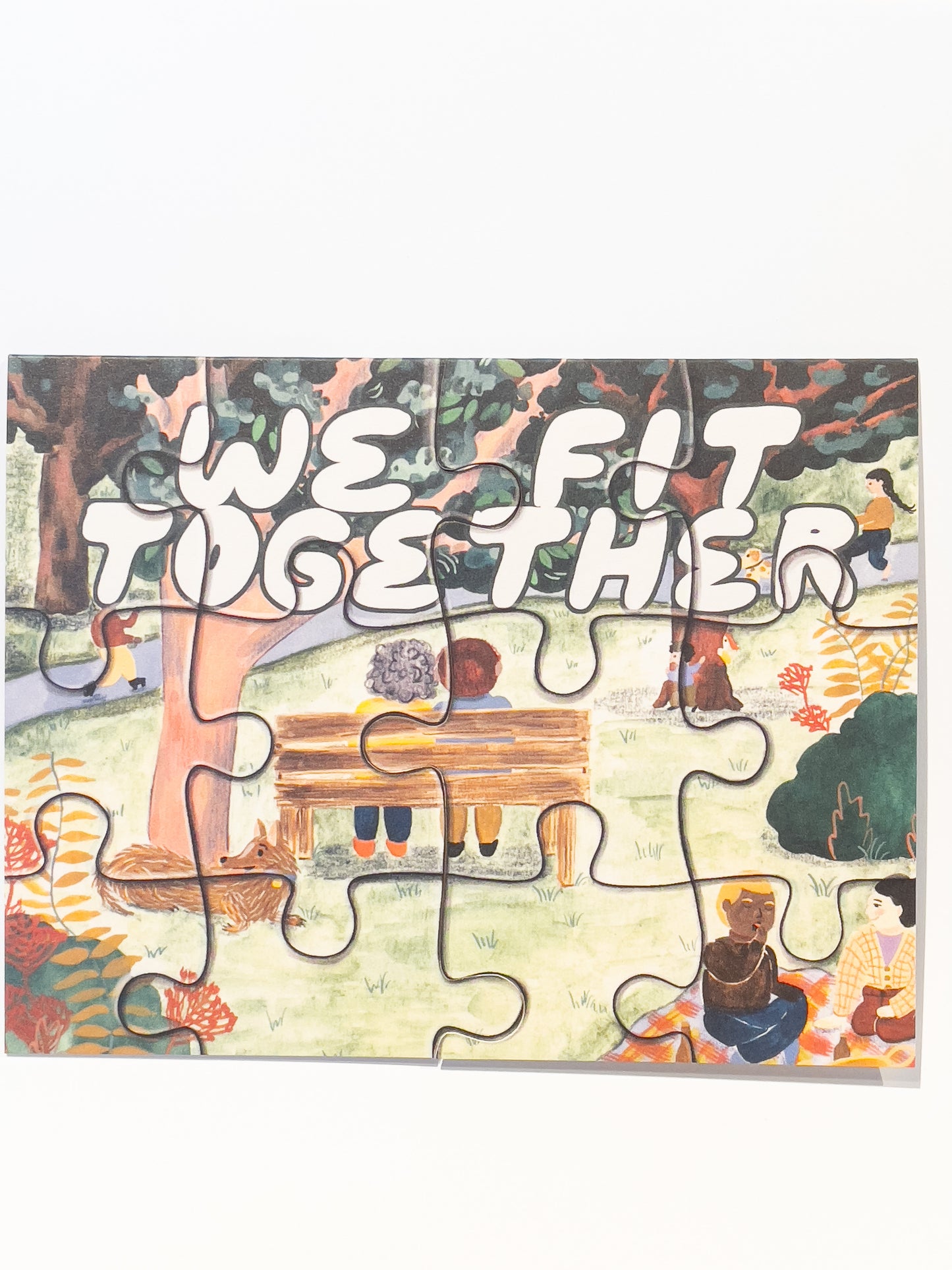 Fit Together Puzzle Die Cut Card
