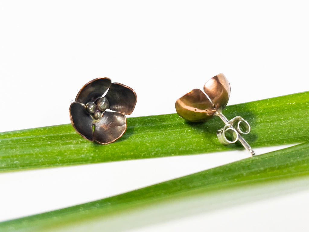 Copper Blossom Studs