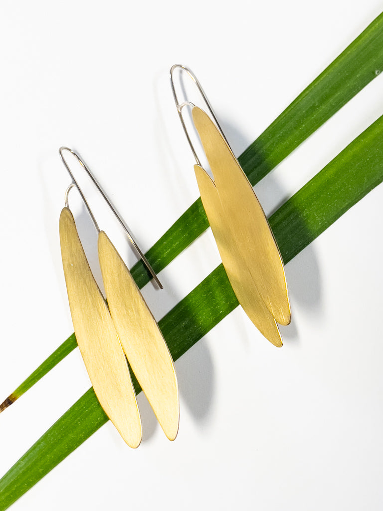 Long Leaf Earrings