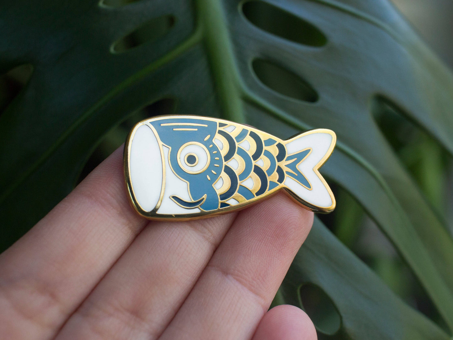 Blue Koinobori Pin