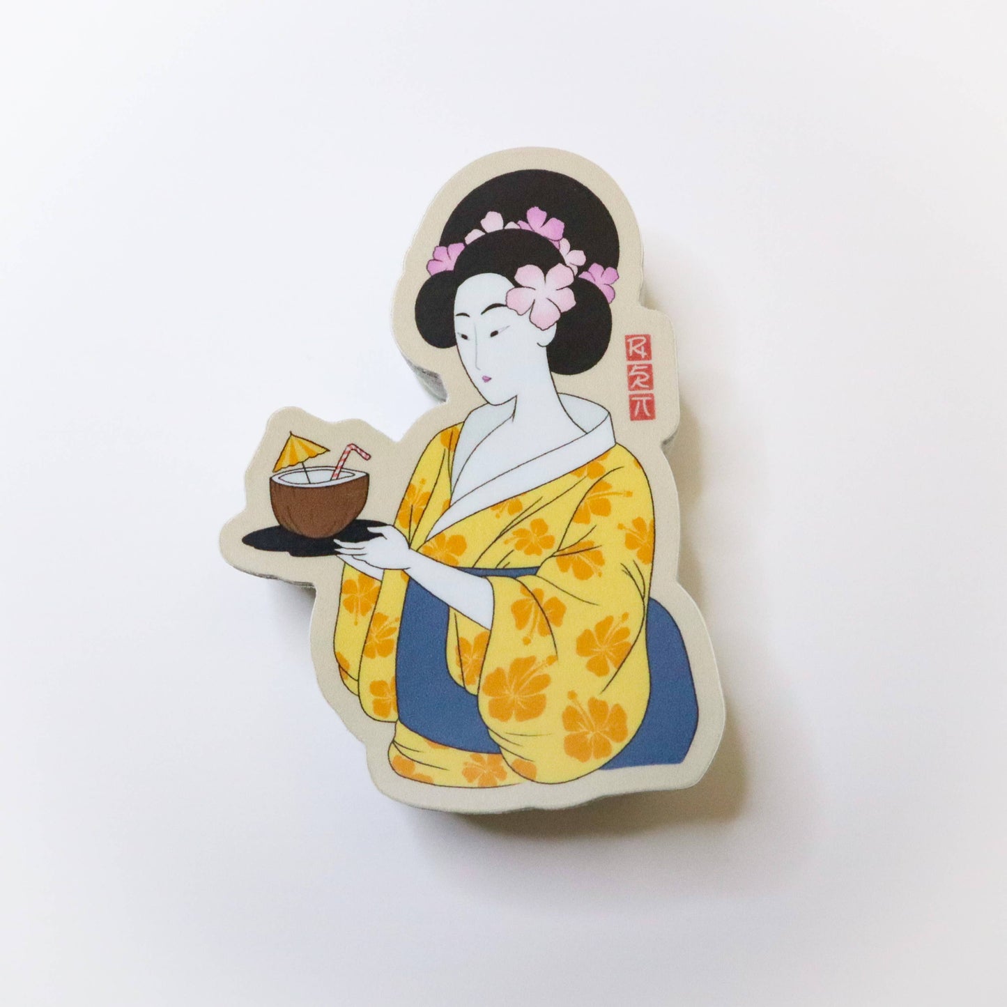 Mai Tai Ukiyo-Today Vinyl Stickers