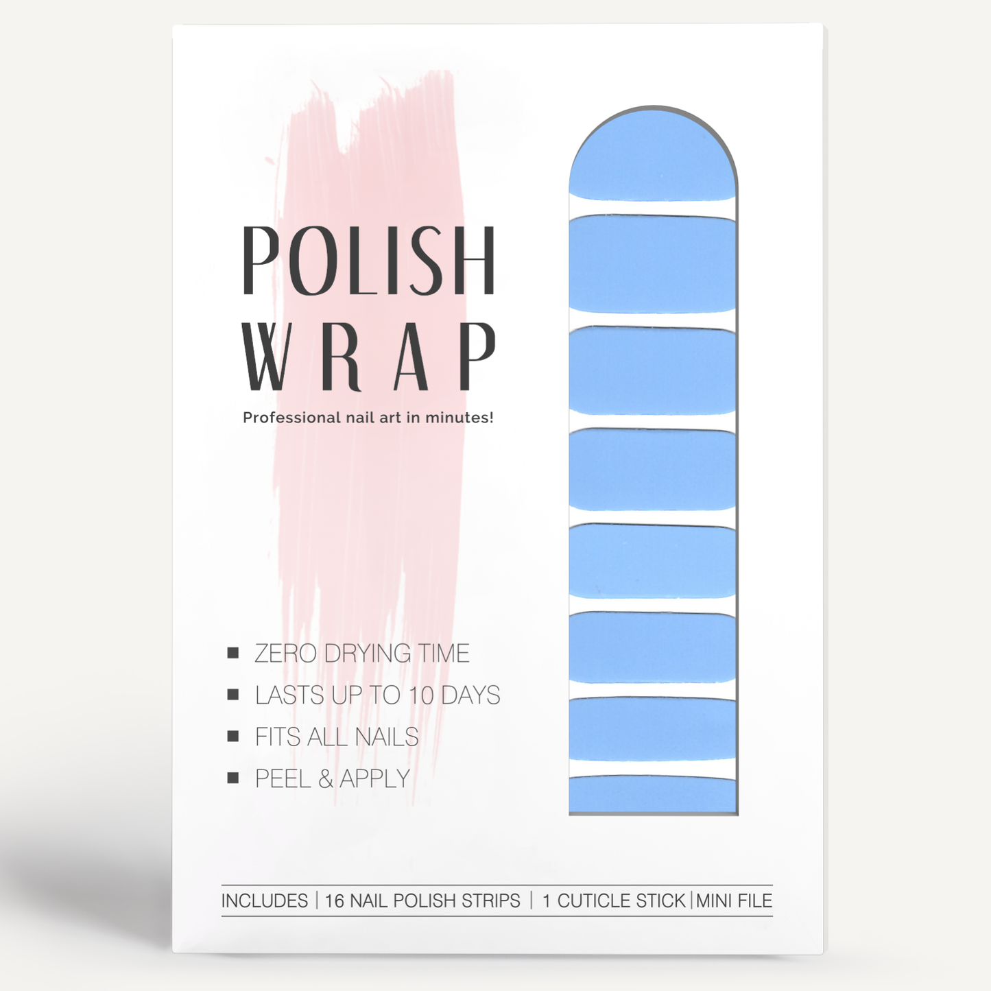 Buttons Blue Polish Wrap