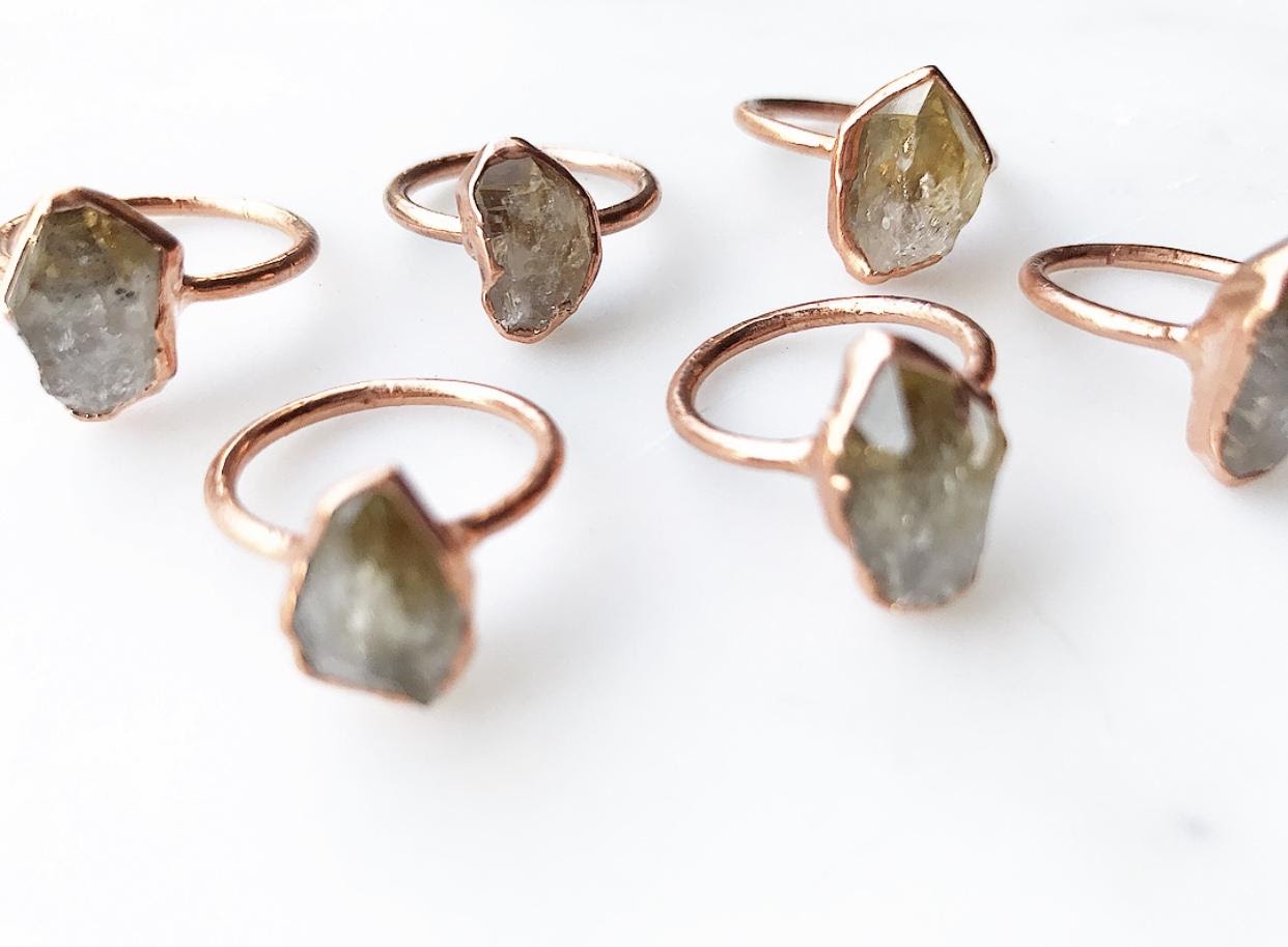 Citrine Stack Rings
