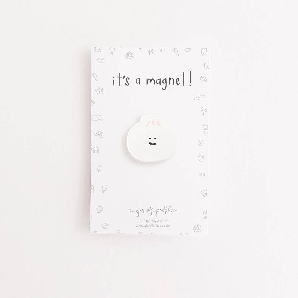 Bao Dumpling Wood Magnet