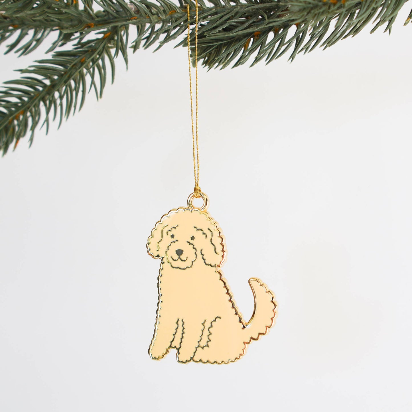 Golden Doodle Ornament: Yellow