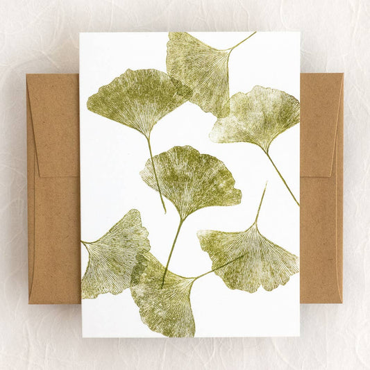 Ginkgo Leaves - Card